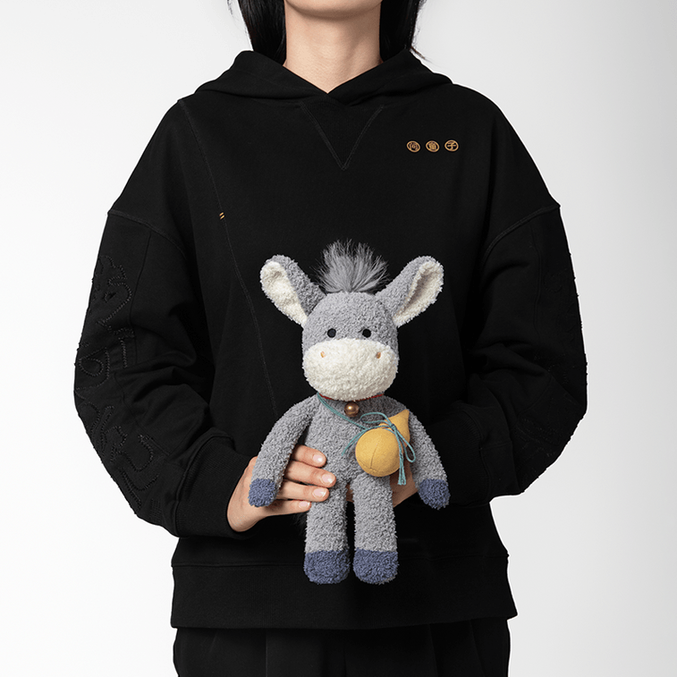 [中国直送] Youquyoupin Wentongzi ロバぬいぐるみ かわいいロバ 慰め人形 添い寝人形 抱き人形 ギフト 27cm 3