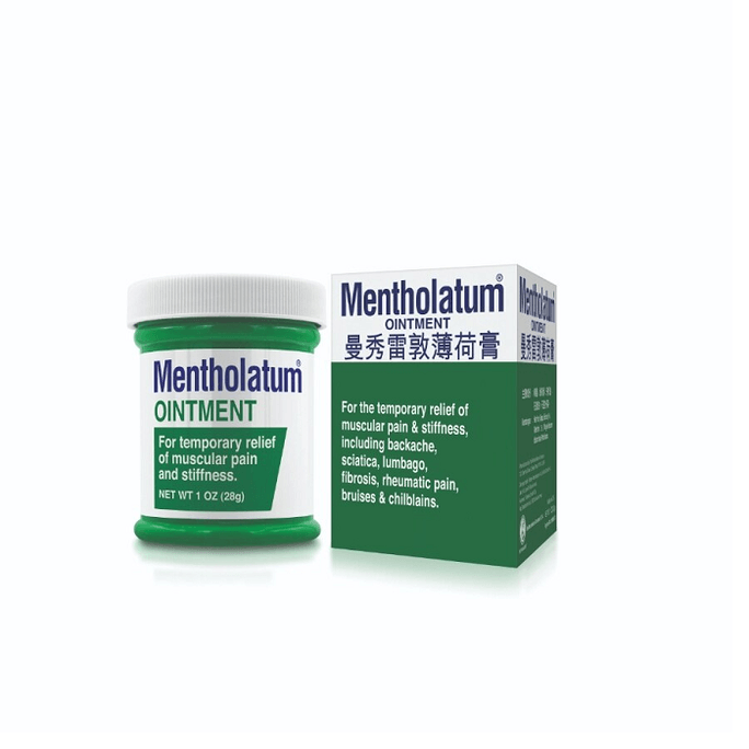 美国 MENTHOLATUM 曼秀雷敦 薄荷膏 有效舒缓伤风鼻塞和昆虫咬伤 28g