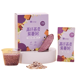 High Fiber Oatmeal Purple Potato Porridge Instant Breakfast Instant Drink Cereal Coarse Grain Full Belly Fitness 350G