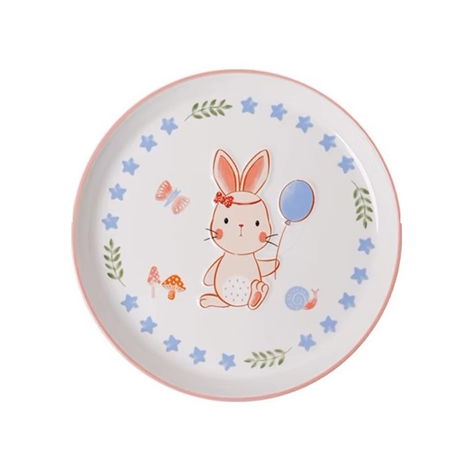 [중국에서 다이렉트 메일] PEAULEY 절묘한 토끼 세라믹 디너 접시 8인치 접시 1인분