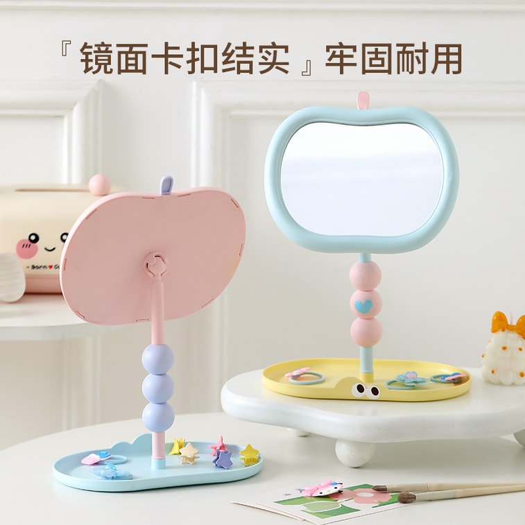 FaSoLa Life 可旋轉美妝鏡 紫色/件 梳妝台化妝鏡 高清化妝 4