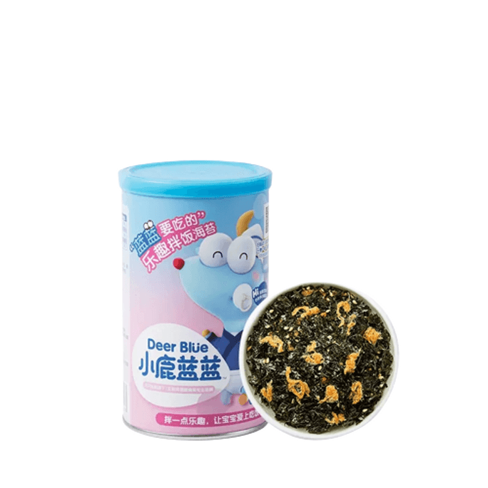 【中國直郵】小鹿藍藍 寶寶海苔碎拌飯料芝麻營養飯糰 40g/罐
