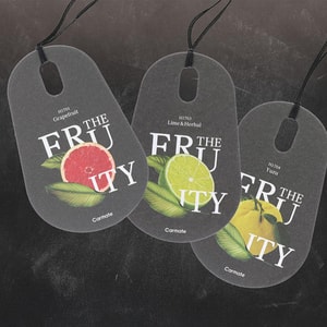 THE FRUITY HANGING AIR FRESHNER LIME & HERBAL