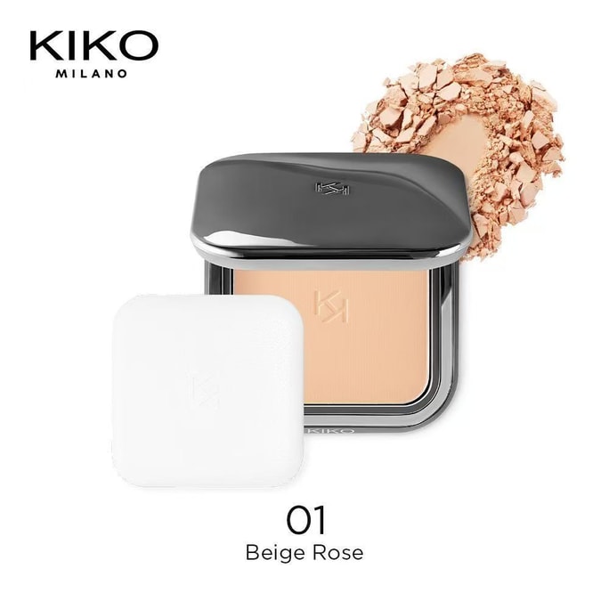 【中國直郵】 義大利 KIKO 防曬粉餅乾濕兩用遮瑕控油持久散粉蜜粉餅定妝粉補妝#01自然色12g*1盒
