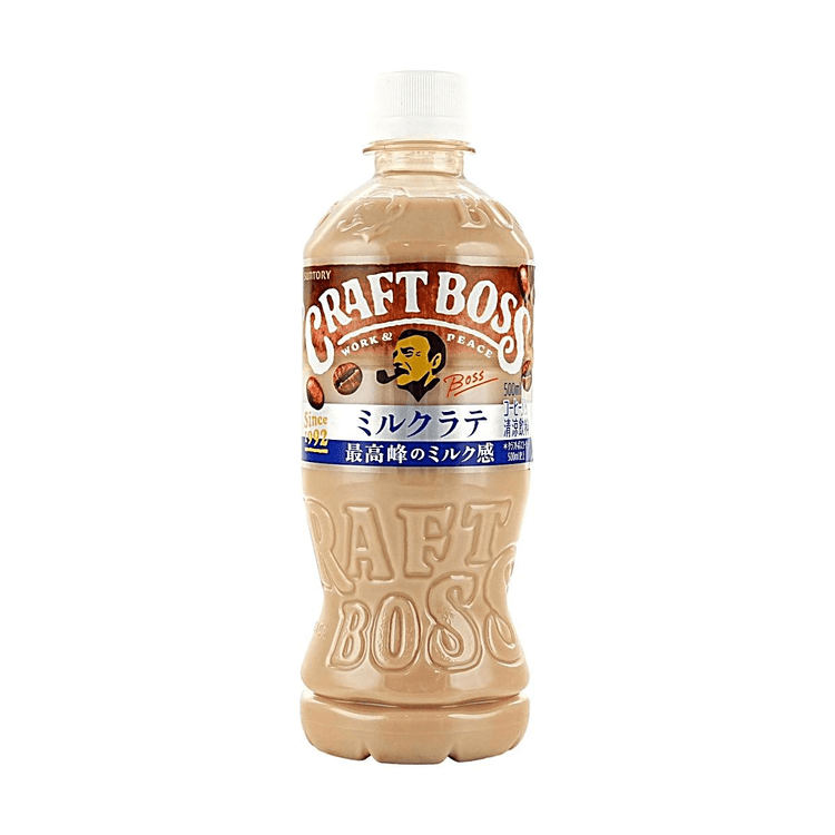 SUNTORY Craft Boss Milk Latte Rich Creamy Iced Coffee, 16.91 fl oz
