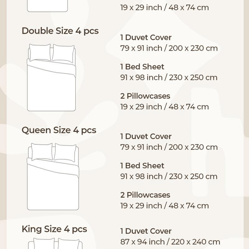 【中國直郵】 Lullabuy 野甜小貓牛奶絨床上四件套 床品被套枕套-Double