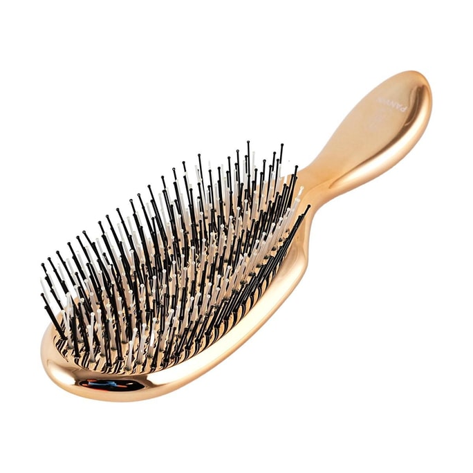 Flowing Light Styling Brush, Scalp Cleansing & Styling Comb, #Rose Gold - Queen Massager | Dry/Wet Dual Use