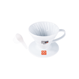 V60 01 White Coffee Dripper Pour Over Cone Ceramic