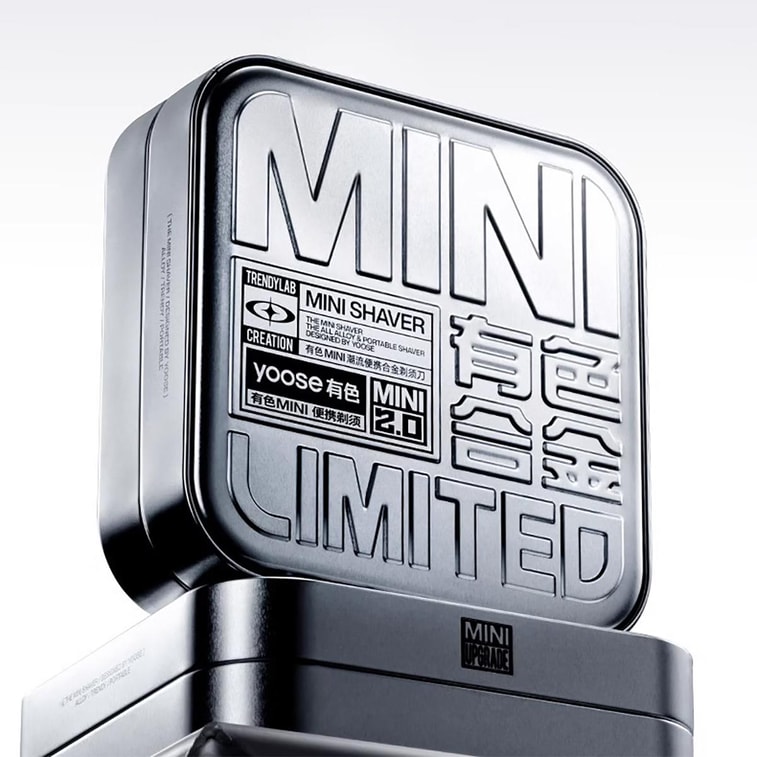 남성용 트렌디한 휴대용 합금 전기 면도기, 완전 방수, 미니 면도기 2.0 전기 도금 실버 【WANG YIBO의 선택】 11
