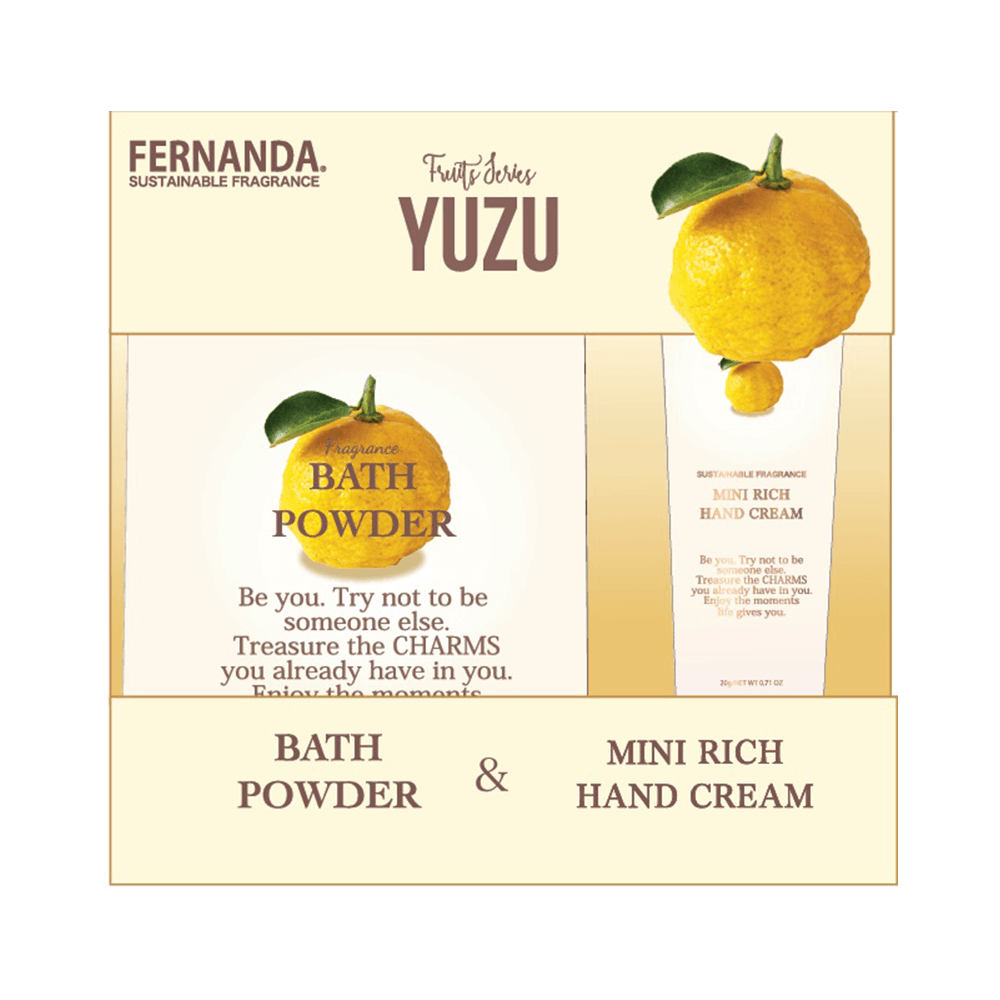 Yuzu Hand Cream & Bath Salt Gift Set (Hand Cream 20g + Bath Salt