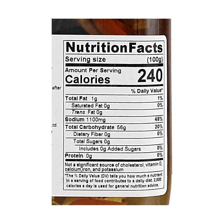 Légumes mélangés aigre-doux aux cinq saules, 16.93 oz【Recette du patrimoine culturel immatériel】 5