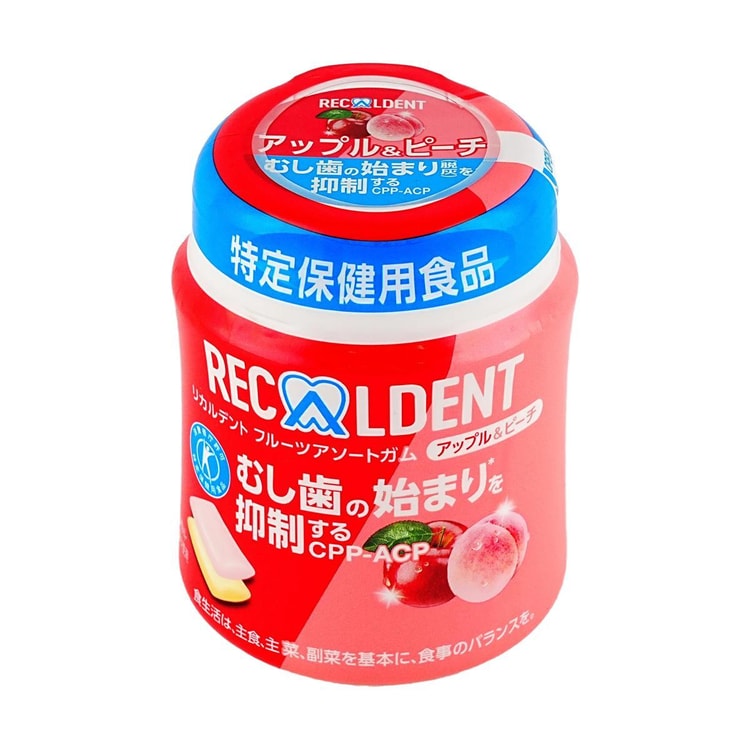 MONDELEZ モンデリーズ リカルデント ガム – アップル＆ピーチ味、4.76