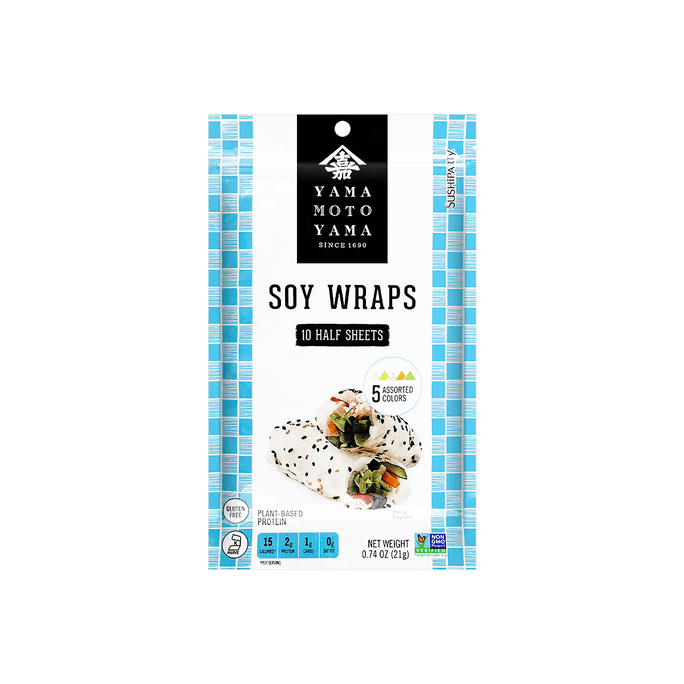 Soy Wraps - Sesame & Original, 10 Half Sheets, 0.74oz