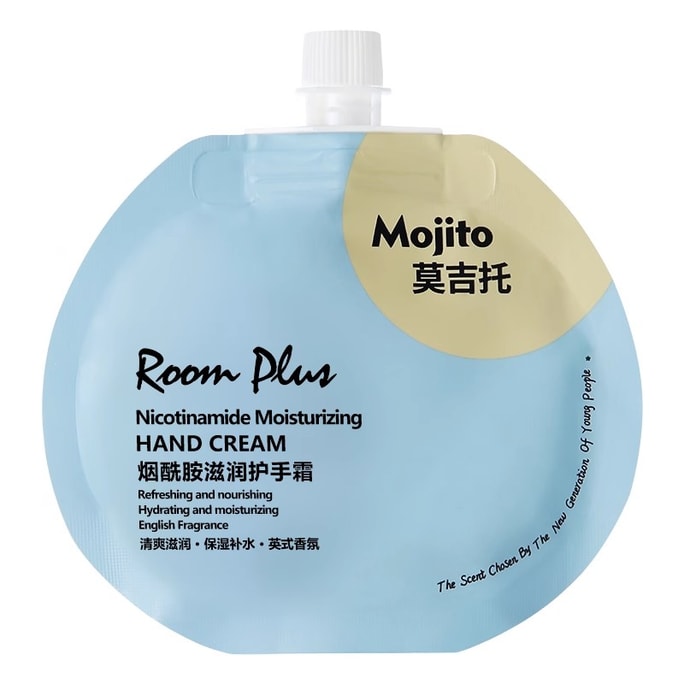 【中國直郵】 ROOM PLUS 護手霜 莫吉托香 30g/包 煙醯胺 秋冬長效滋潤補水保濕不油膩女小支便攜裝