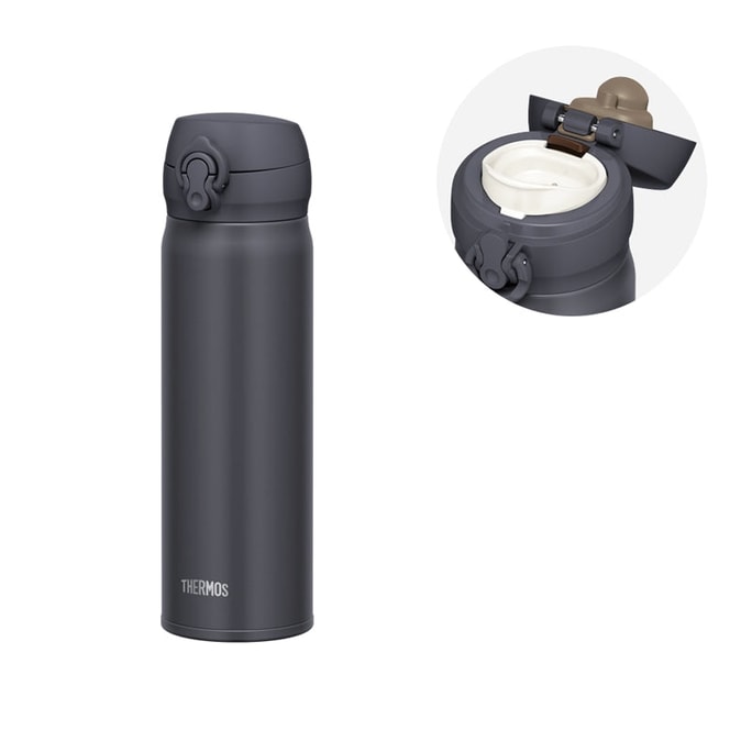 【日本直邮】 日本 THERMOS 膳魔师 膳魔师 真空隔热便携保温保冷杯 JNL-5500 黑 0.5L
