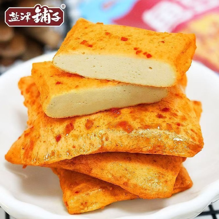 [중국 직배송] 옌진샵 매운 생선 두부, 맛있는 간식, 10g x 10팩 3