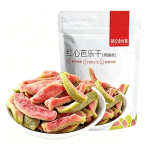 薛记炒货 红心芭乐干78g*1大袋番石榴水果干去籽果脯蜜饯休闲办公零食