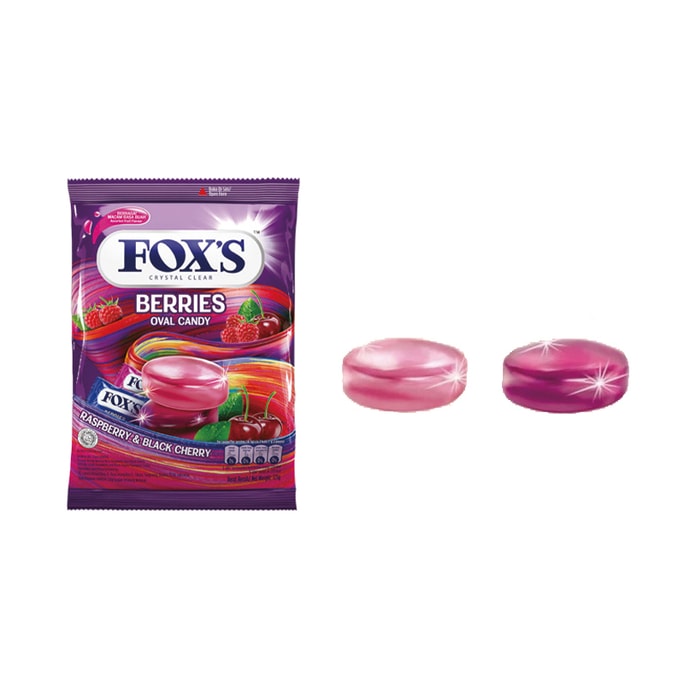 Crystal Candy Mixed Berry Flavor Fruit Candy Raspberry and Cherry Mixed Flavor Hard Candy 125g
