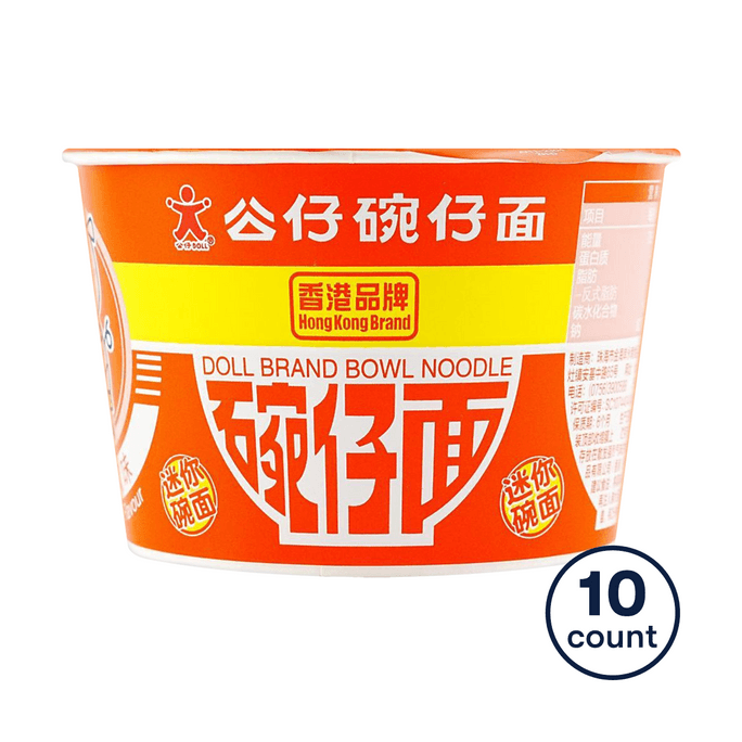Mini Cup Noodles, Spare Rib Flavor, 1.41oz*10【Value Pack】