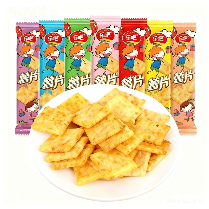 Potato chips, tomato, seaweed, barbecue, steak, fresh shrimp, spicy Sichuan flavor, mixed pack *1 bag, 6 pieces, about 170g