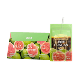 花田萃 芭乐C美式黑咖啡 7包入 140g【低卡0脂0蔗糖】【15%真实芭乐果汁】【维C含量≈7个猕猴桃】【酸甜清爽果咖】