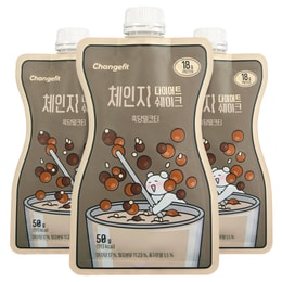 KOREA CHANGE FIT Travel Brown Sugar Milk Tea Meal Replacement Shake 50gX3PC