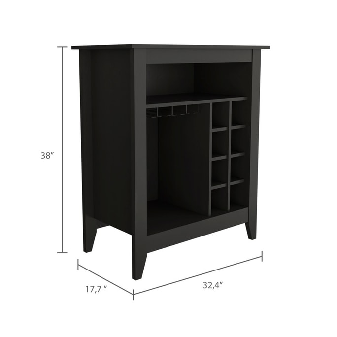 Cabinet Wine Rack Black 1 Professional Premium Decorative Space Efficient Silent