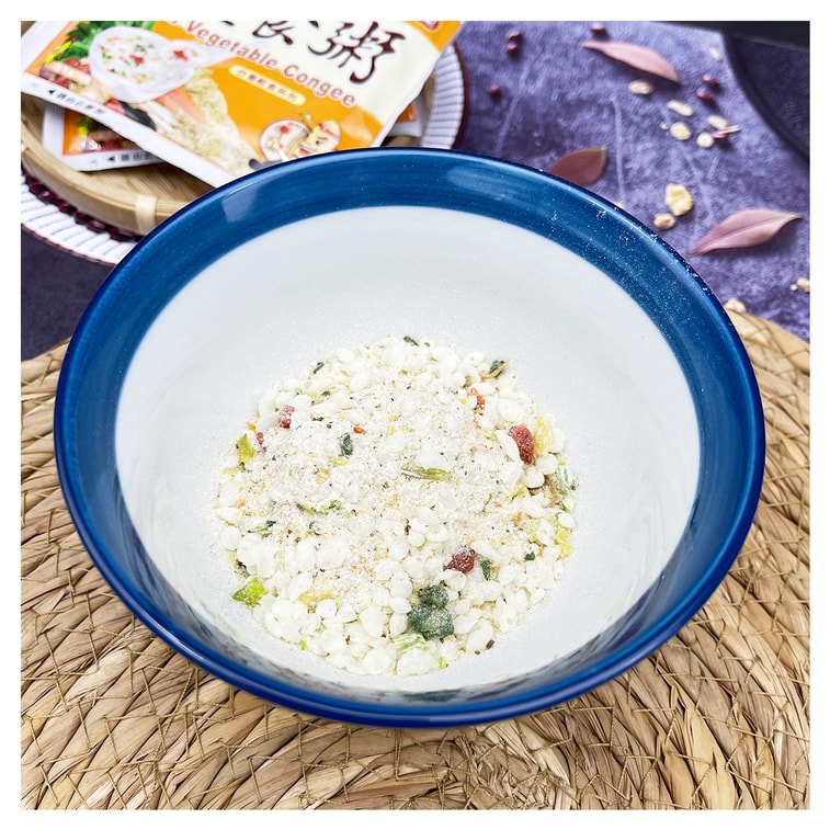 【台湾直邮】 京工 元气蔬食粥 96g 3入 5