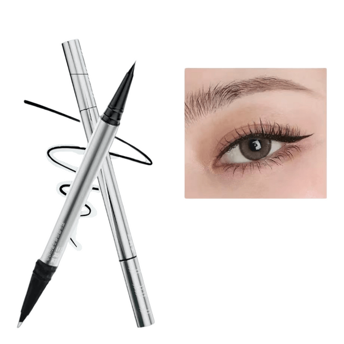 Double-ended Ultra-fine Liquid Eyeliner Pen #Black