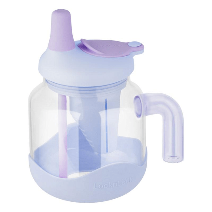 LOCK&LOCK Cup, Glass Cup, Tea Straw Cup, Tea Water Separation Cup, Blue 1000ml