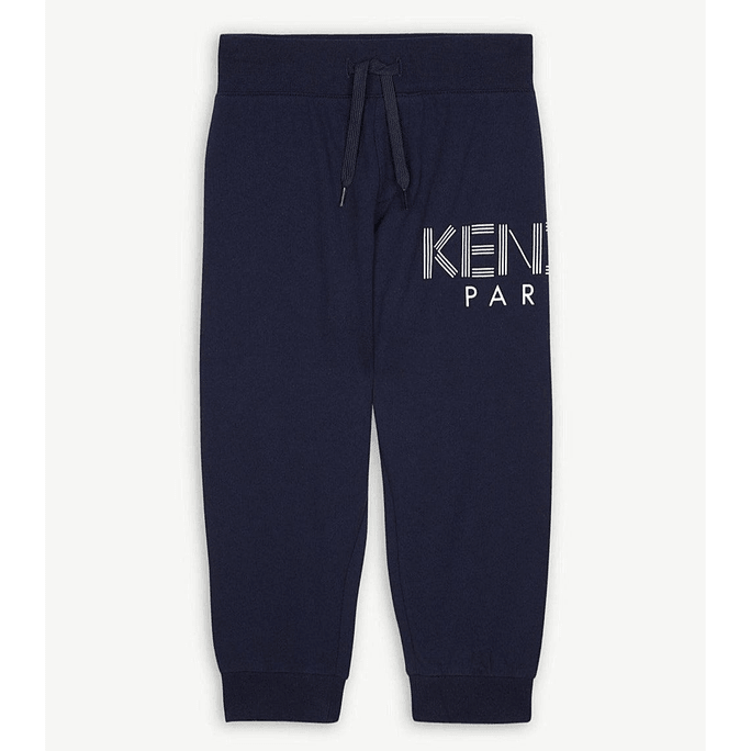 MOM LOVES ME ロゴ パンツ ネイビーブルー 8歳