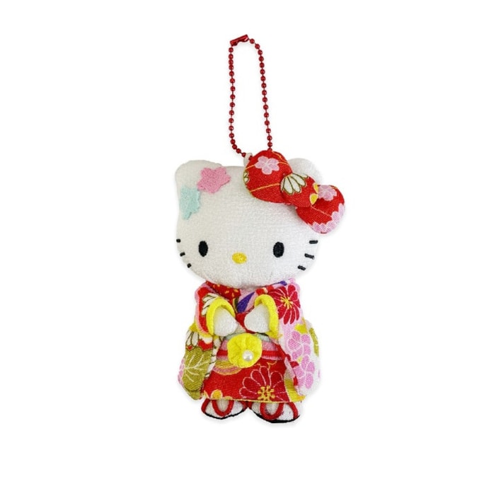 Kimono Amulet Series Plush Pendant 12CM [Hello Kitty]