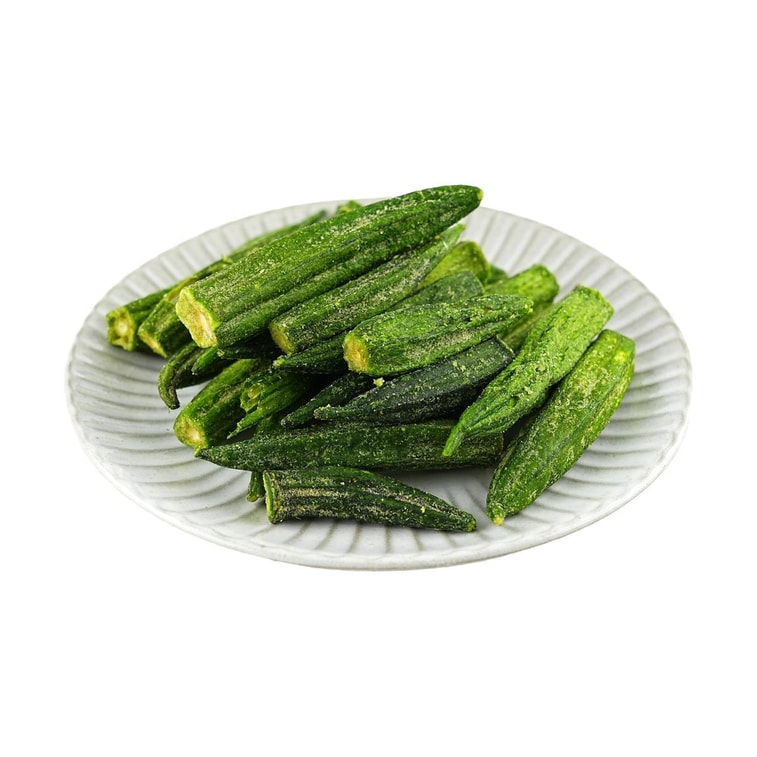 Okra Crisps 3.53 oz *3【3 Packs】【Healthy Vegetable Snacks】 6