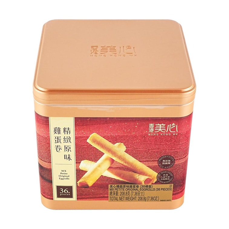 香港美心 精緻原味蛋捲禮盒 36條 208.8g 7