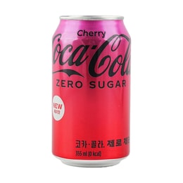 韓國COCA COLA可口可樂 零度可樂 櫻桃口味 355ml【0糖0卡】