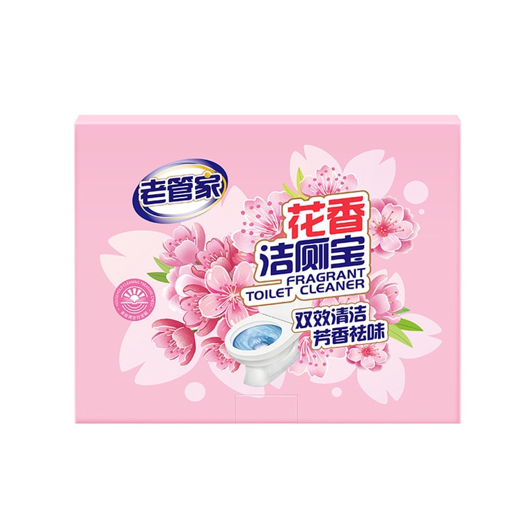 Flower Toilet Bowl Cleaner Deodorises and removes odours and stains 4pcs 1 box 4