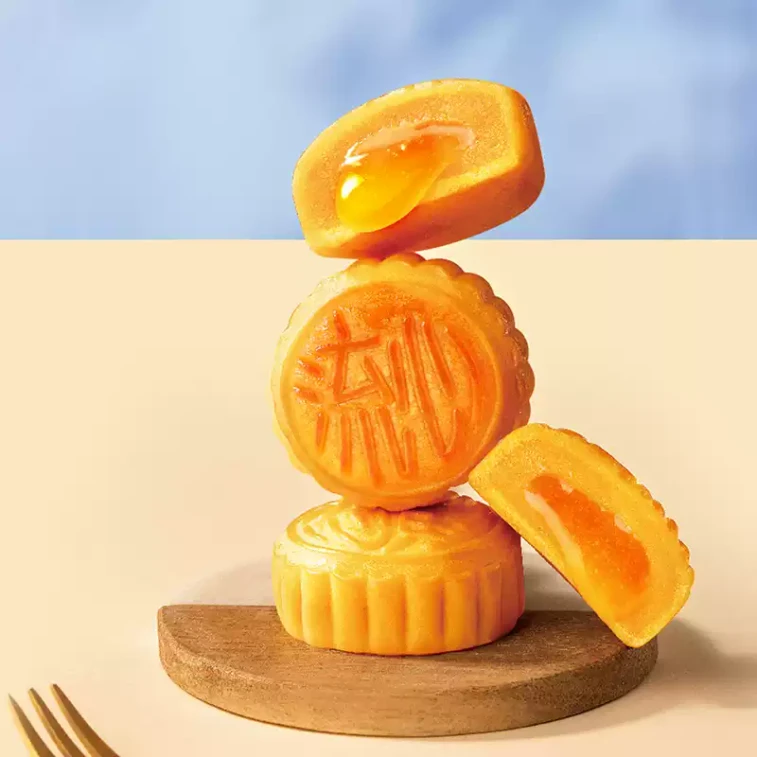 【중국 직배송】 미즈위안 초콜릿 용암 월병 선물 세트 400g 녹는 코코아 속 채움 진한 다크 초콜릿 추석 선물 추천 건강 간식 3