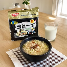 Demae Iccho  Ramen - Instant Noodles, Black Garlic Oil Tonkotsu Flavor , 5 Packs , 17.5 oz
