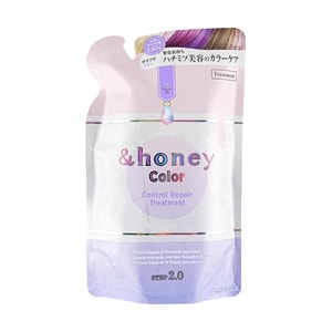 日本&HONEY安蒂花子 炫彩護色修復蜂蜜護髮素 350g 薰衣草香 鎖色光澤 防止褪色 修護保濕 護髮素補充裝