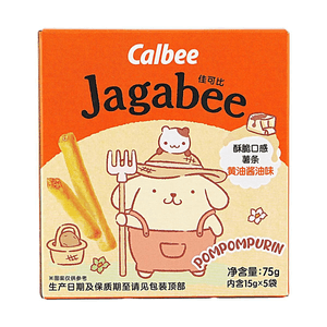 サンリオ ポムポムプリン コラボ ポテトスティック 醤油味 2.65 oz【可愛いステッカー付き】
