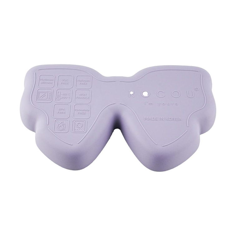 아기 실리콘 접시 급유판, 연보라색 6.7인치 x 11.4인치 x 1.3인치 7