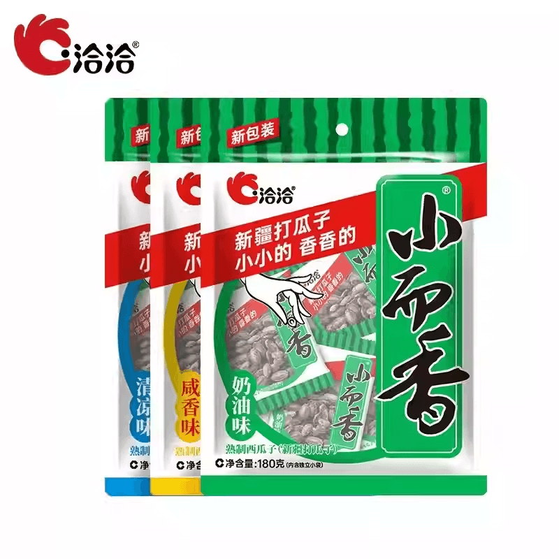 中国直邮】 洽洽西瓜子180g/袋小而香奶油味新疆打瓜子- 亚米