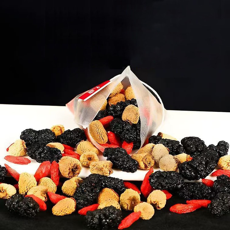 【Livraison directe du Canada】 Thé de fruits au sève de framboise, mûre et goji 100g (5g × 20 sachets) Thé de fruits pur et naturel sans additifs, boisson saine pour le bien-être quotidien, thé de l'après-midi réconfortant 4