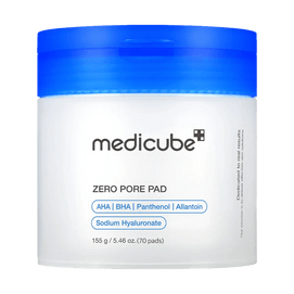 韩国MEDICUBE美蒂秋芙 洁柔收缩毛孔爽肤棉 2.0升级版 二次清洁补水保湿两面用湿敷棉片 70片 毛孔紧致 去角质污垢【刘在石代言】