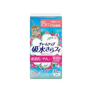 Charm Nap Absorbent Soft Skin Light Use Unscented Wingless [15cc 19cm (30 sheets)]