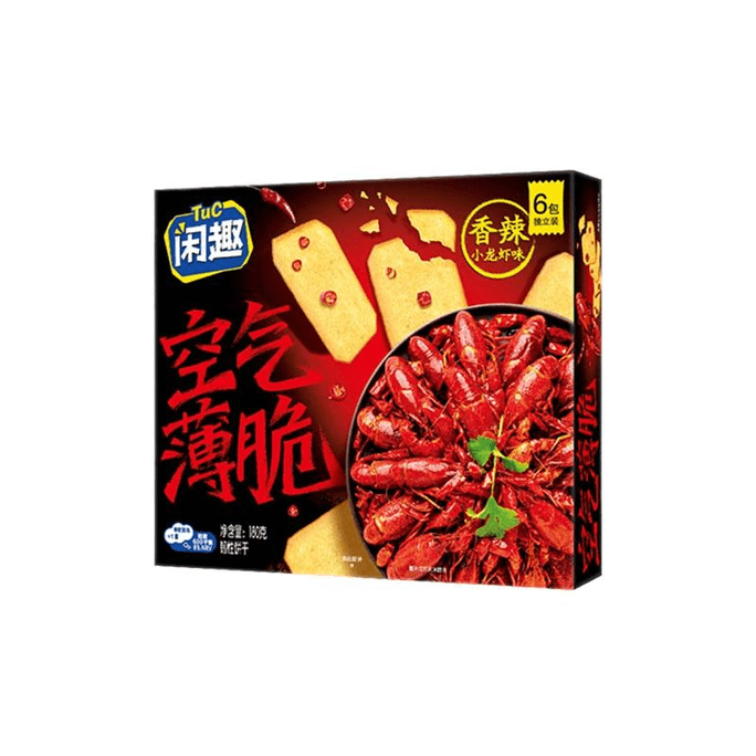 Leisure Air Crispy Spicy Crayfish Potato Biscuits Salty Potato Casual Zero Food Snacks 180g * 1 Box