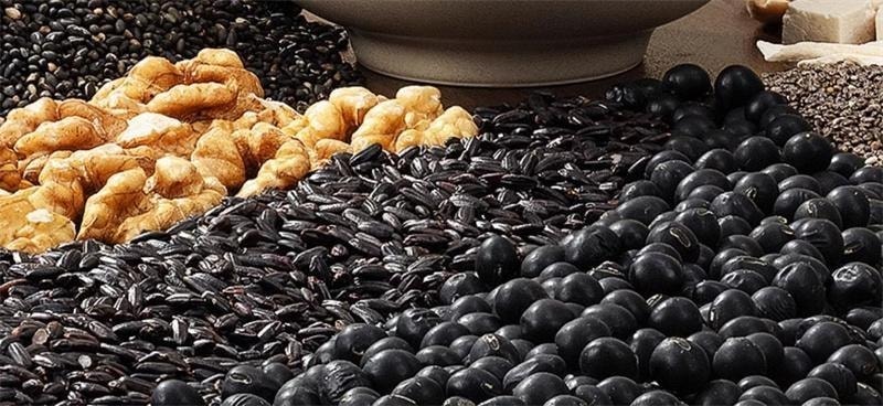 【中国直邮】 璞匠 五黑粉 熟黑芝麻核桃黑米桑葚黑豆粉杂粮粉代餐早餐粉 400g/罐