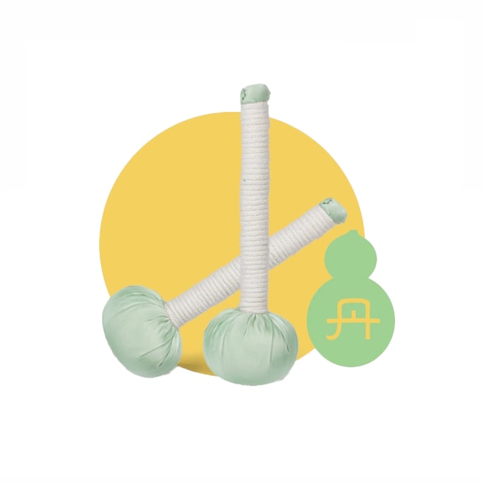 【中國直郵】 真不二 新品小藥錘 綠色丹錘*1 養生藥錘 拍八虛 敲打按摩頸肩後背