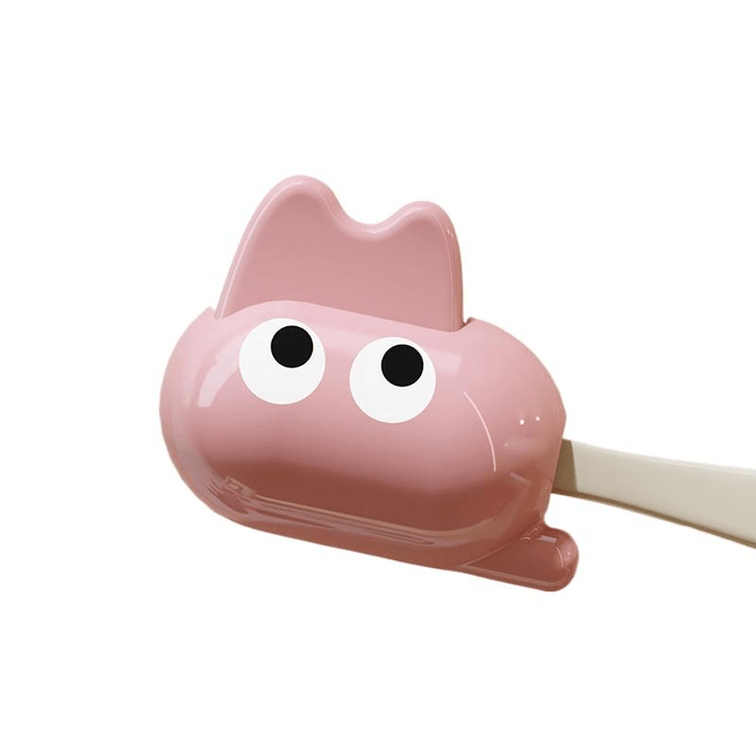 Pink Toothbrush Storage Clip, Household Portable Portable Toothbrush Head Protection Clip Cover 4 * 5 * 2.9cm * 1