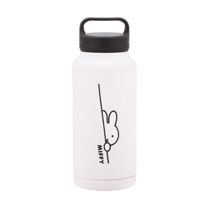 Miffy Stainless Steel Bottle with Handle Lid 33.81 fl oz 【Vacuum Double Structure】【Long-lasting Heat and Cold Retention】